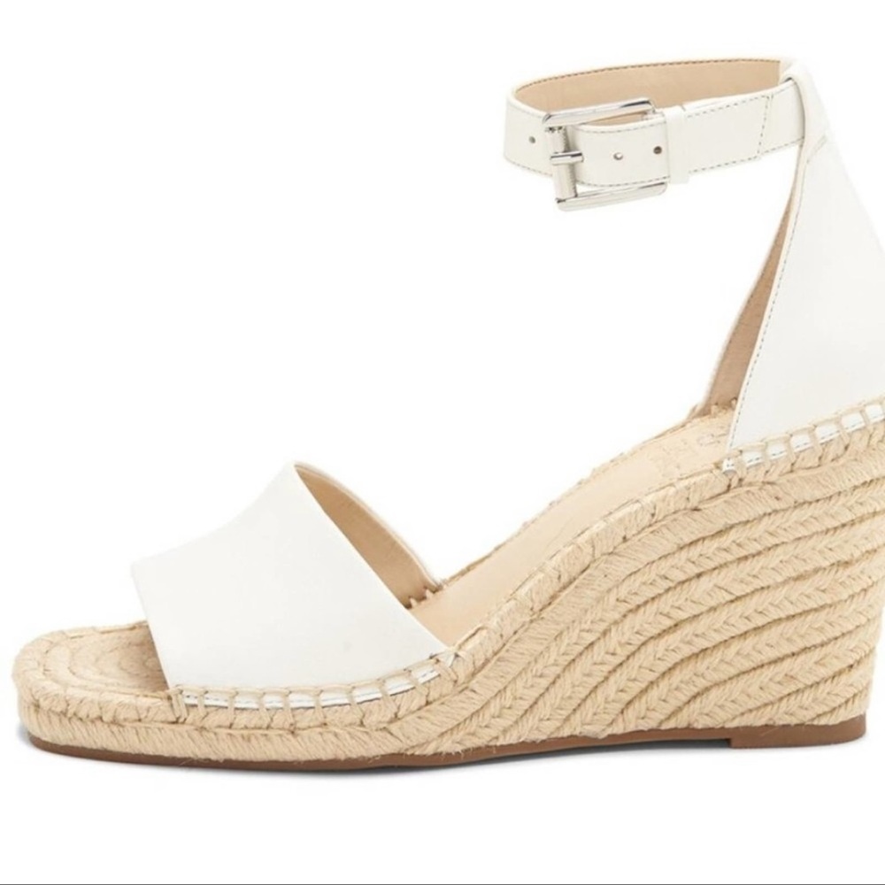 Vince Camuto Maaza Wedge Sandal in White Size 8 NWT